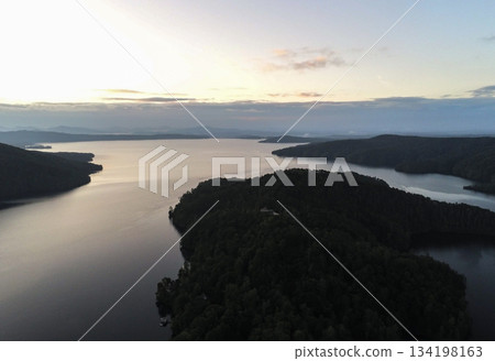 Beautiful landscape scenes at lake jocassee south carolina Beautiful landscape scenes at lake jocassee south carolina 134198163