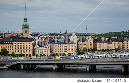 scenic view of the Old Town (Gamla Stan) in Stockholm, Sweden scenic view of the Old Town (Gamla Stan) in Stockholm, Sweden 134198240