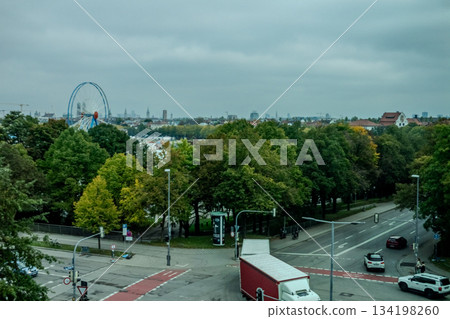 scenic views around munich germany in autumn season 134198260