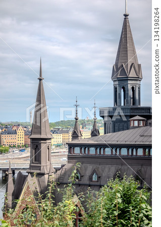 scenic view of the Old Town (Gamla Stan) in Stockholm, Sweden scenic view of the Old Town (Gamla Stan) in Stockholm, Sweden 134198264