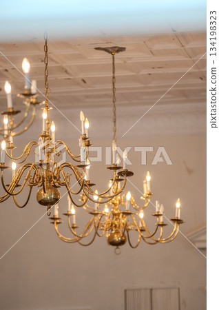 historic building interior demolition and construction 134198323