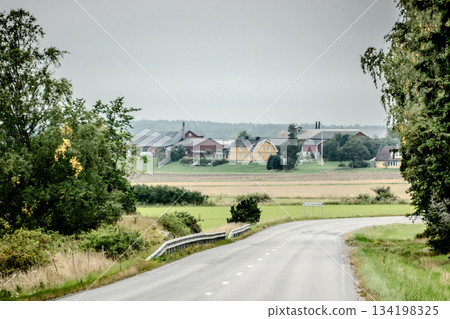 Beautiful cozy streets and countryside of Sigtuna. Sweden Beautiful cozy streets and countryside of Sigtuna. Sweden 134198325
