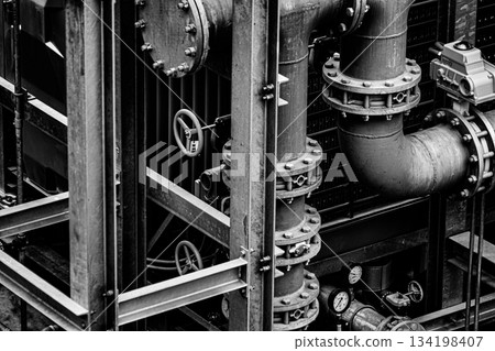 Plant plumbing and valves 134198407