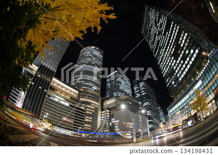 Night view of Nagoya station Night view of Nagoya station 134198431