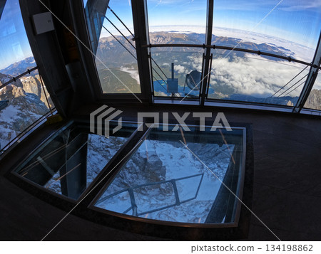 at Zugspitze mountain in Bavaria, Germany in october 134198862