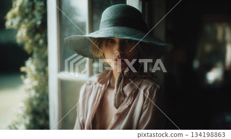 woman portrait photo of Beautiful model 134198863