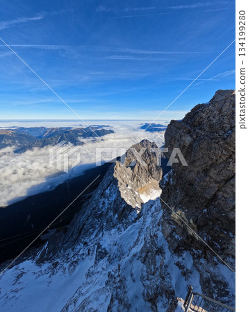 at Zugspitze mountain in Bavaria, Germany in october at Zugspitze mountain in Bavaria, Germany in october 134199280