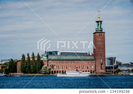 City Hall in the Old Town (Gamla Stan) in Stockholm, Sweden 134199286