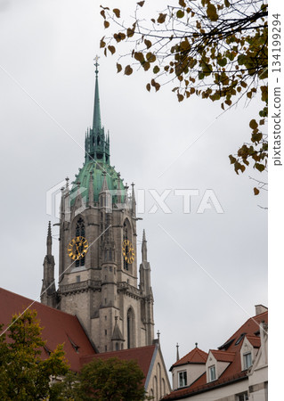 scenic views around munich germany in autumn season 134199294