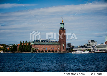 City Hall in the Old Town (Gamla Stan) in Stockholm, Sweden 134199863