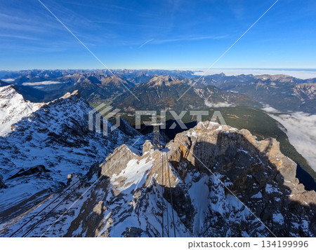 at Zugspitze mountain in Bavaria, Germany in october at Zugspitze mountain in Bavaria, Germany in october 134199996