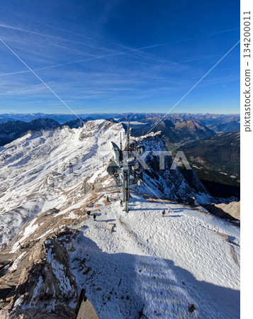 at Zugspitze mountain in Bavaria, Germany in october 134200011