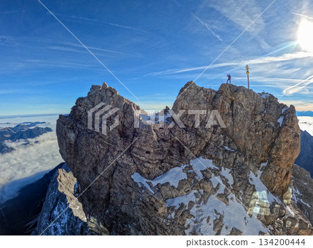 at Zugspitze mountain in Bavaria, Germany in october 134200444