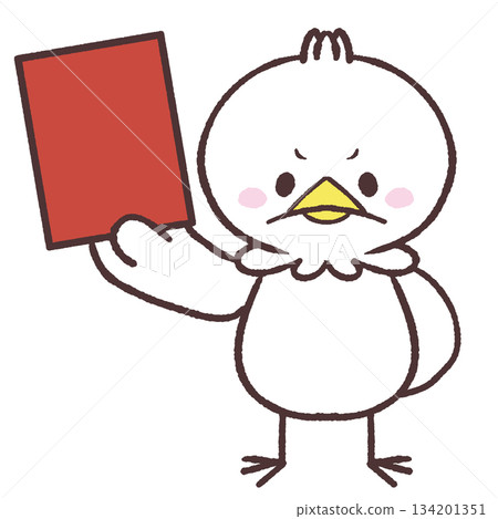 一隻白鳥叼著一張紅票的插圖 一隻白鳥叼著一張紅票的插圖 134201351