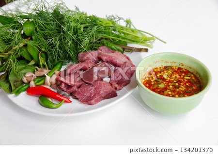 Beef, Raw Food, Thai Food, Asia, Blood 134201370