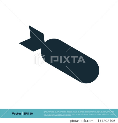 Bomb Icon Vector Logo Template Illustration Design. Vector EPS 10. Bomb Icon Vector Logo Template Illustration Design. Vector EPS 10. 134202106