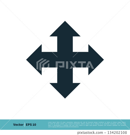 Navigation Arrow Icon Vector Logo Template Illustration Design. Vector EPS 10. Navigation Arrow Icon Vector Logo Template Illustration Design. Vector EPS 10. 134202108