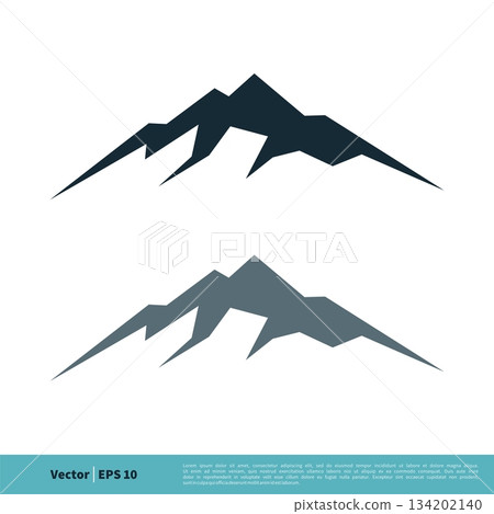 Mountain Icon Vector Logo Template Illustration Design. Vector EPS 10. 134202140
