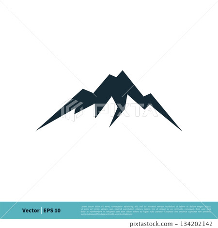 Mountain Icon Vector Logo Template Illustration Design. Vector EPS 10. 134202142