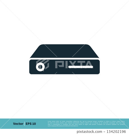 Data Storage Icon Vector Logo Template Illustration Design. Vector EPS 10. 134202196