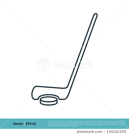Hockey Sport Icon Vector Logo Template Illustration Design. Vector EPS 10. Hockey Sport Icon Vector Logo Template Illustration Design. Vector EPS 10. 134202209