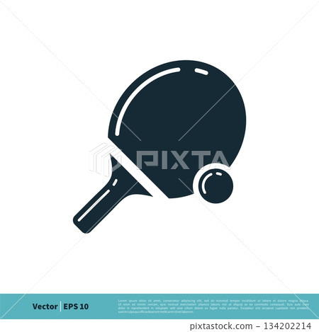 Ping Pong, Table Tennis Sport Icon Vector Logo Template Illustration Design. Vector EPS 10. Ping Pong, Table Tennis Sport Icon Vector Logo Template Illustration Design. Vector EPS 10. 134202214
