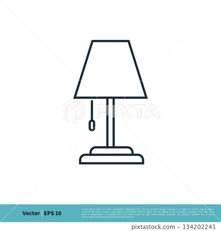 Table Lamp Icon Vector Logo Template Illustration Design. Vector EPS 10. Table Lamp Icon Vector Logo Template Illustration Design. Vector EPS 10. 134202241