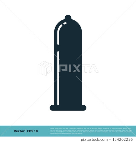 Condom Icon Vector Logo Template Illustration Design. Vector EPS 10. 134202256
