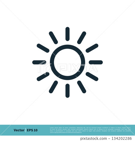 Sun Icon Vector Logo Template Illustration Design. Vector EPS 10. Sun Icon Vector Logo Template Illustration Design. Vector EPS 10. 134202286