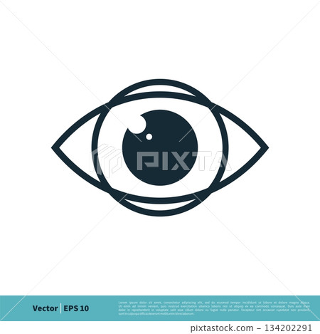 Eye Vision Icon Vector Logo Template Illustration Design. Vector EPS 10. Eye Vision Icon Vector Logo Template Illustration Design. Vector EPS 10. 134202291