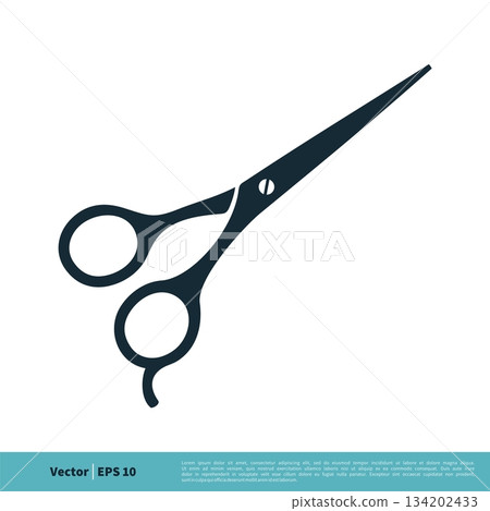 Scissor Icon Vector Logo Template Illustration Design. Vector EPS 10. Scissor Icon Vector Logo Template Illustration Design. Vector EPS 10. 134202433