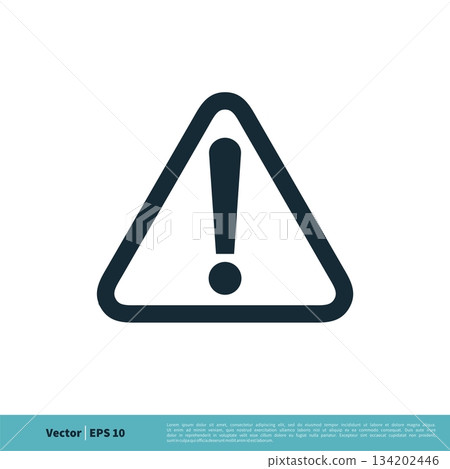 Exclamation, Attention Sign Icon Vector Logo Template Illustration Design. Vector EPS 10. Exclamation, Attention Sign Icon Vector Logo Template Illustration Design. Vector EPS 10. 134202446