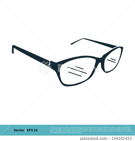 Eyeglasses Icon Vector Logo Template Illustration Design. Vector EPS 10. Eyeglasses Icon Vector Logo Template Illustration Design. Vector EPS 10. 134202453