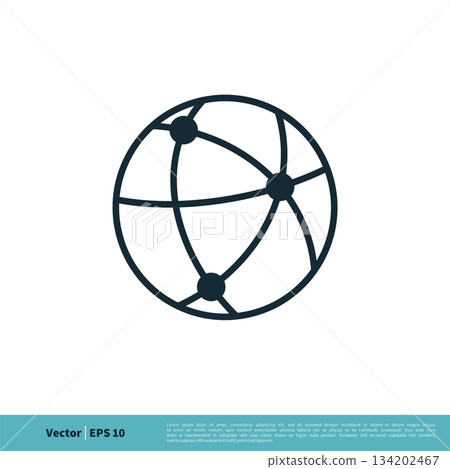 World, Connection Globe Icon Vector Logo Template Illustration Design. Vector EPS 10. 134202467