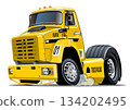 Cartoon racing truck 134202495