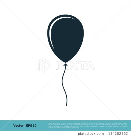 Balloon Icon Vector Logo Template Illustration Design. Vector EPS 10. 134202562