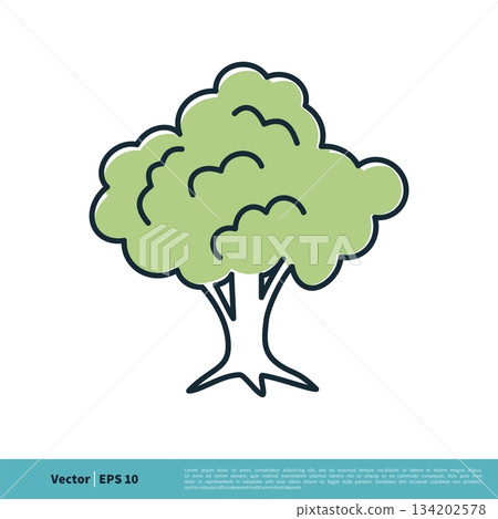 Tree Icon Vector Logo Template Illustration Design. Vector EPS 10. Tree Icon Vector Logo Template Illustration Design. Vector EPS 10. 134202578