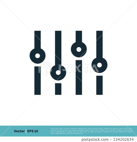 Equalizer Slider Bar Icon Vector Logo Template Illustration Design. Vector EPS 10. Equalizer Slider Bar Icon Vector Logo Template Illustration Design. Vector EPS 10. 134202634