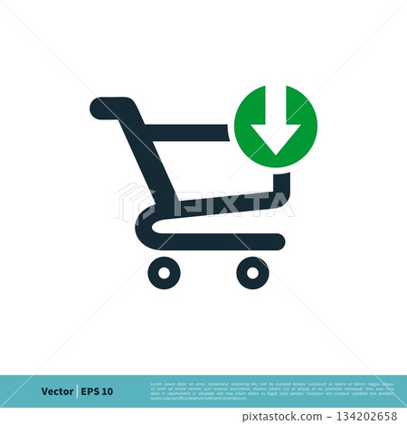 Download Cart Trolley Icon Vector Logo Template Illustration Design. Vector EPS 10. 134202658
