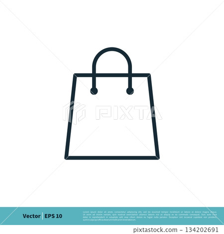 Paper Bag Icon Vector Logo Template Illustration Design. Vector EPS 10. Paper Bag Icon Vector Logo Template Illustration Design. Vector EPS 10. 134202691