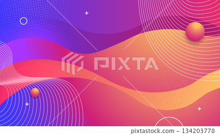 Modern Liquid Gradient Abstract Background 134203778