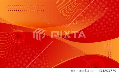 Abstract Vector Background with Orange and Red Gradient Wave Shapes Abstract Vector Background with Orange and Red Gradient Wave Shapes 134203779
