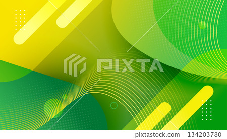 Modern Abstract Background with Green and Yellow Color Gradient Modern Abstract Background with Green and Yellow Color Gradient 134203780