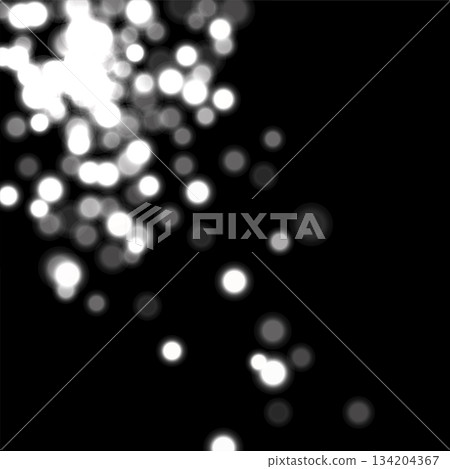 White light background with bokeh effect. Silver glittering lights on black background. Festive holiday shiny luxury backdrop. Abstract vector illustration White light background with bokeh effect. Silver glittering lights on black background. Festive holiday shiny luxury backdrop. Abstract vector illustration 134204367