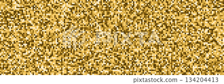 Pixel texture background. Abstract noise dot square golden, yellow, brown pattern. Pixel chaos grain backdrop of bad digital signal. Gold disco ball. Digital vector illustration Pixel texture background. Abstract noise dot square golden, yellow, brown pattern. Pixel chaos grain backdrop of bad digital signal. Gold disco ball. Digital vector illustration 134204413