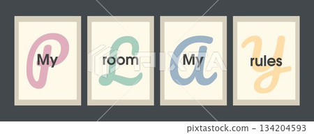My Room My Rules Colorful Fun Kids Poster Cute Modern Nursery Wall Art My Room My Rules Colorful Fun Kids Poster Cute Modern Nursery Wall Art 134204593
