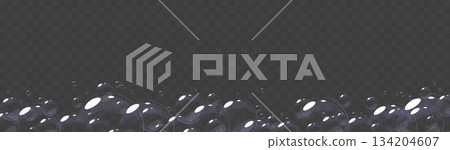 Soap bubbles of bath foam on transparent background. Laundry detergent balls. Cosmetic mousse. Realistic cleaning suds. Shampoo glossy balloons. Washing lather border. Vector soapy frame Soap bubbles of bath foam on transparent background. Laundry detergent balls. Cosmetic mousse. Realistic cleaning suds. Shampoo glossy balloons. Washing lather border. Vector soapy frame 134204607