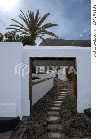 Stairs in a church area, Tenerife, Spain 134205138