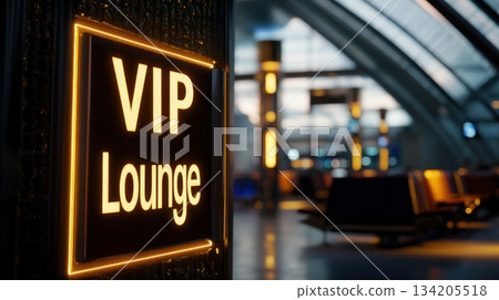 VIP lounge offers a luxurious and comfortable waiting experience at the airport 134205518