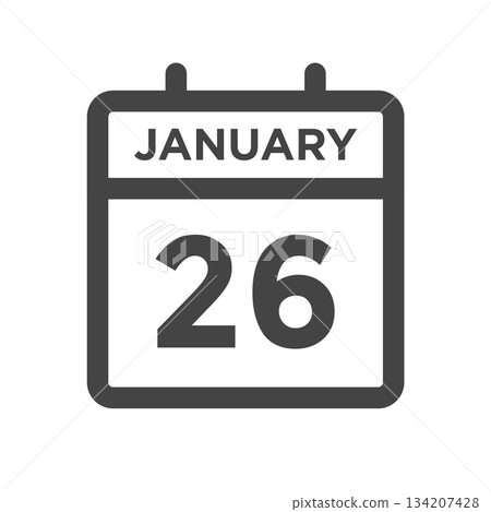 January 26 Calendar Day or Calender Date for Deadlines or Appointment January 26 Calendar Day or Calender Date for Deadlines or Appointment 134207428